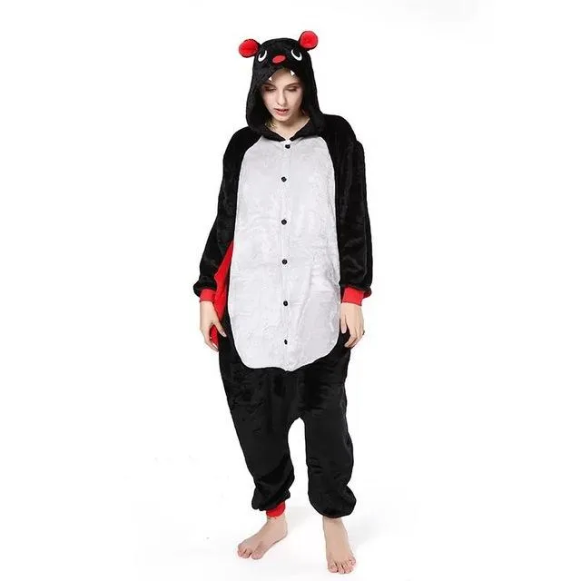 2019 Winter Animal Pajamas Stitch Sleepwear Unicorn Pajamas onesie Sets Kigurumi Women Men Unisex Adult Flannel Nightie overalls