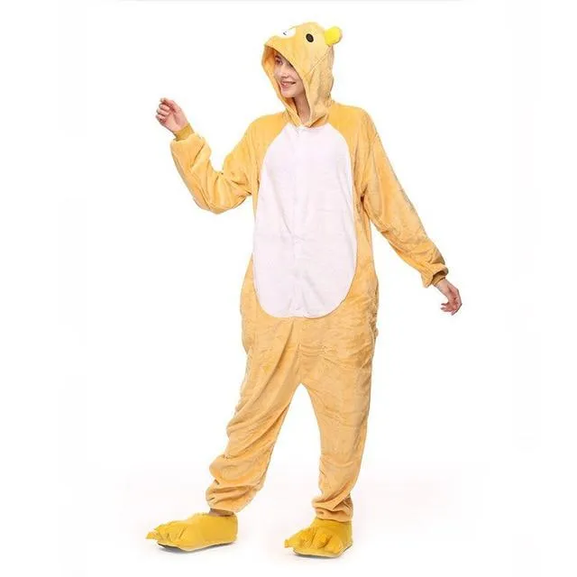 2019 Winter Animal Pajamas Stitch Sleepwear Unicorn Pajamas onesie Sets Kigurumi Women Men Unisex Adult Flannel Nightie overalls