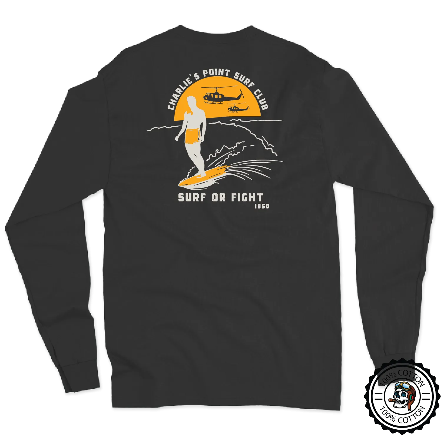 Charlie's Point Surf Club Long Sleeve T-Shirt