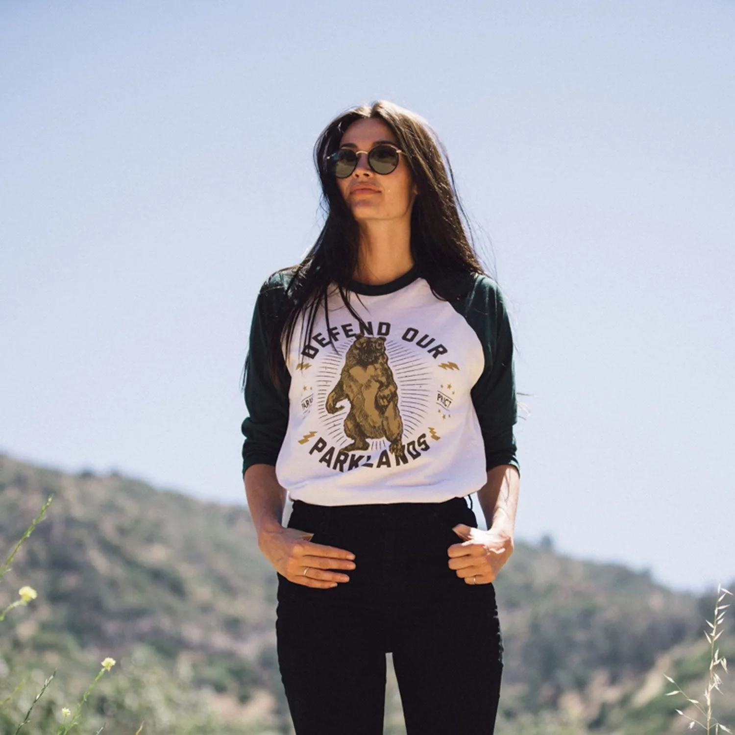DEFEND OUR PARKLANDS RAGLAND SHIRT