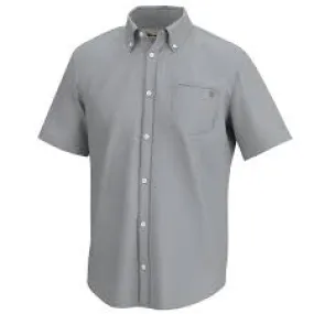 HUK MENS KONA CROSS DYE BUTTON-DOWN HARBOR MIST