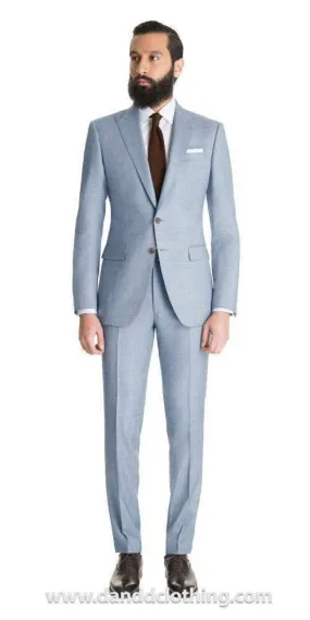 Light Blue Sharkskin Suit