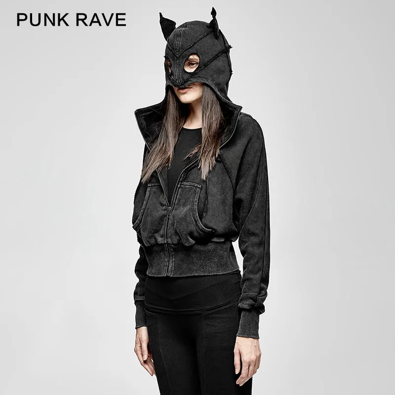 PY-208 Bat Shape Do Old Adult Winter Cotton Punk Jacket