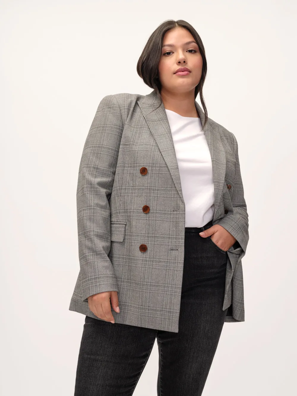 The Relaxed Check Blazer