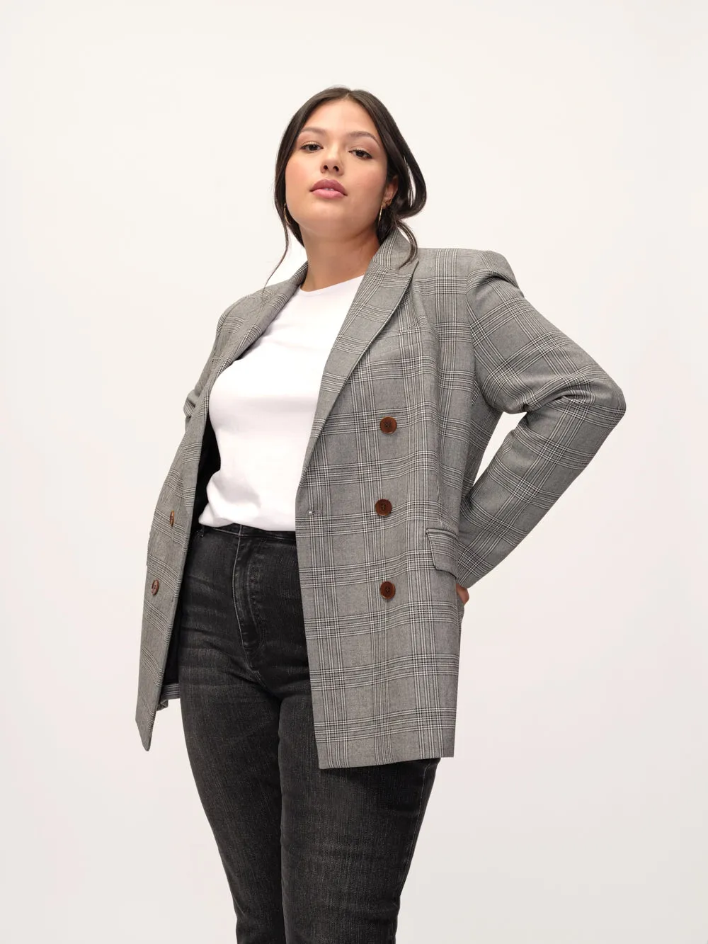 The Relaxed Check Blazer